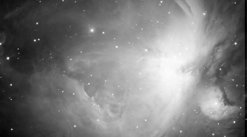 Mgławica M42. Zdjęcie wykonane teleskopem PlaneWave- złożenie 20 klatek o ekspozycji 60 sekund.